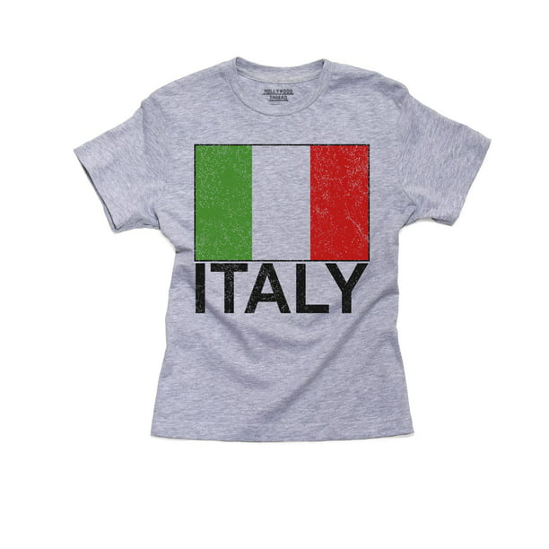 Italy t-shirt Italian flag design men's black tee shirt travel soccer country 